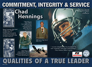 Graphic of Chad Hennings poster
