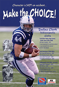 Graphic of Dallas Clark poster