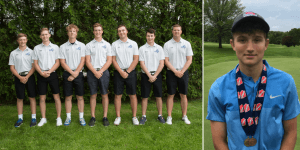 Image of a group of IHSAA golf players