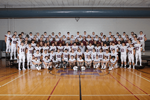 IHSAA Football team posing for a photo
