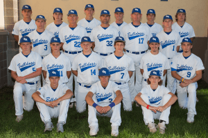 Image of the Bulldogs baseball team posing for a picture