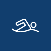 Graphic of a swimmer